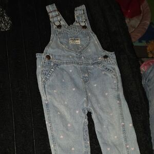 OshKosh B'gosh Light Blue Heart Overalls